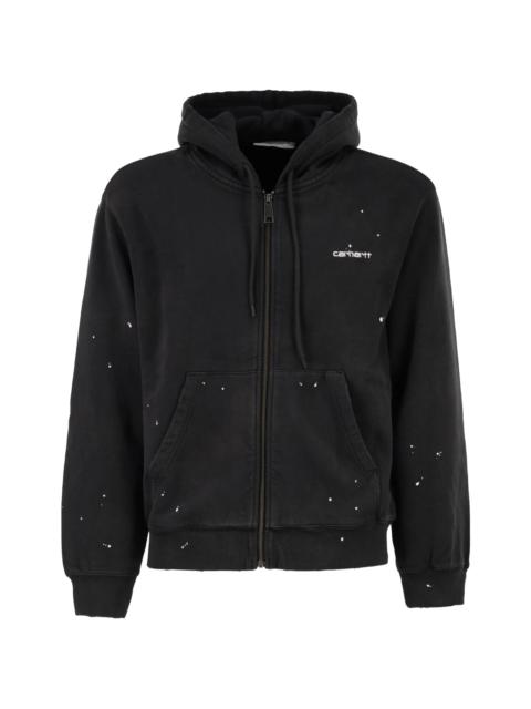 Carhartt Carhartt Paint-effect Zip-up Hoodie