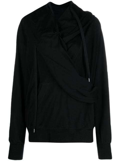 UNDERCOVER draped cotton-blend hoodie