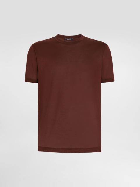 Dolce & Gabbana Crew neck silk t-shirt