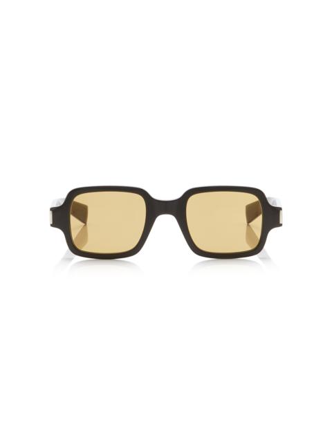 Square-Frame Acetate Sunglasses brown