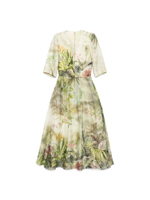 ELIE SAAB printed midi dress