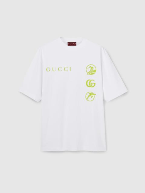GUCCI Printed cotton jersey T-shirt