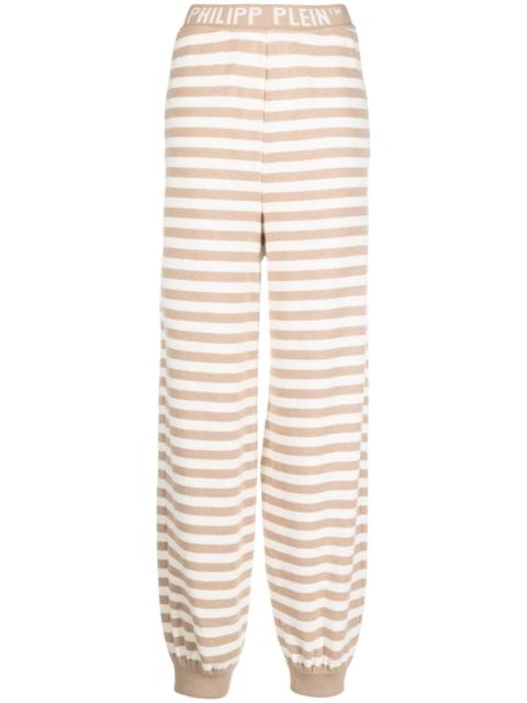 PHILIPP PLEIN Mariner striped cashmere sweatpants