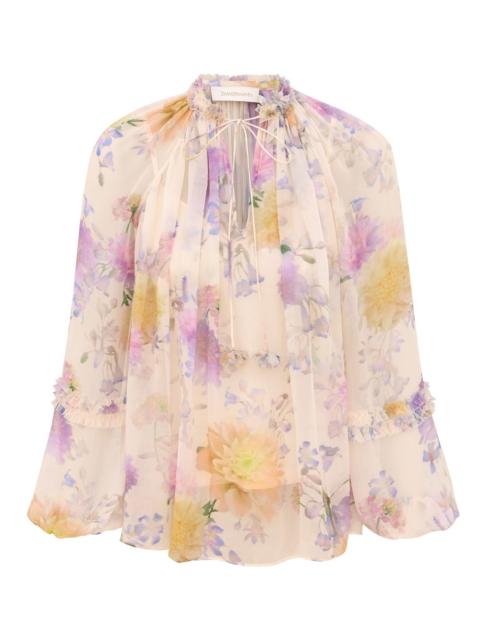 Zimmermann LUNA RUFFLE BILLOW BLOUSE