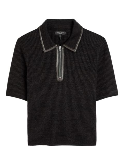 rag & bone Caterina zip-fastening polo shirt