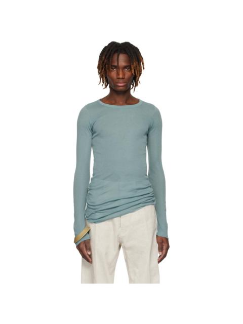 【関税込み】Rick Owens ブルー Hollywood Rib 長袖Tシャツ RICK OWENS - TOPS - Rick Owens