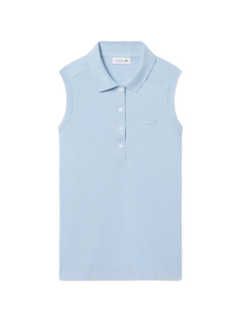 LACOSTE buttoned sleeveless polo shirt
