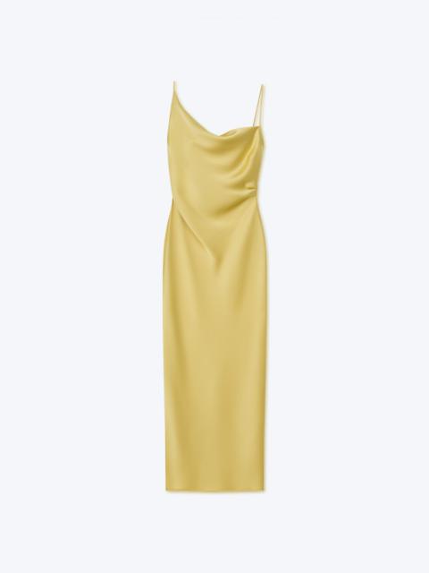 LENNIE - Slip satin midi dress - Yellow