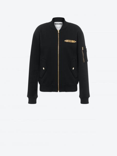 Moschino LETTERING LOGO ZIP SWEATSHIRT