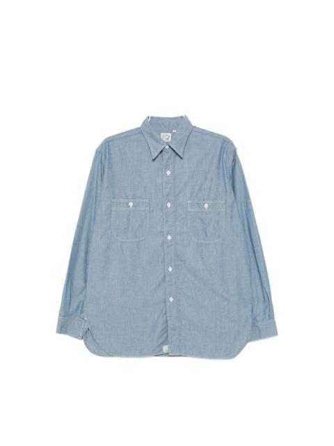 orSlow STRIPED CHEST POCKETS SHIRT