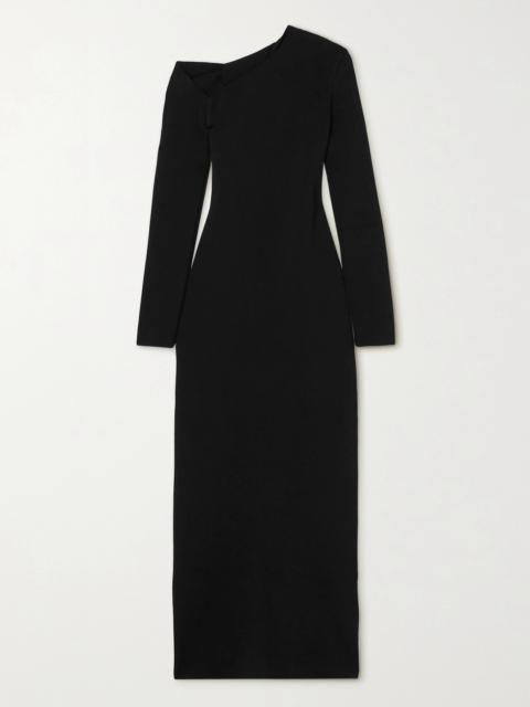The Row Londrina Cutout Stretch-crepe Midi Dress
