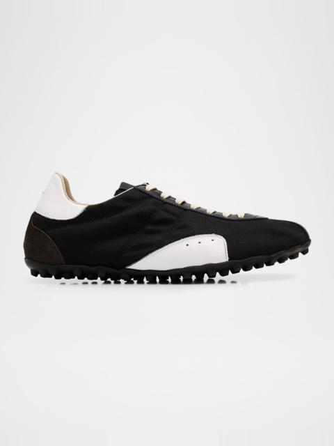 Maison Margiela Sprinters Canvas and Leather Low-Top Sneakers