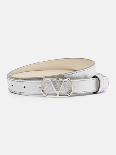 Valentino Metallic leather belt