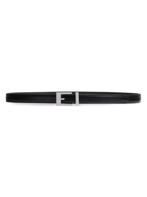KHAITE Women's Manhattan Leather Belt - Black