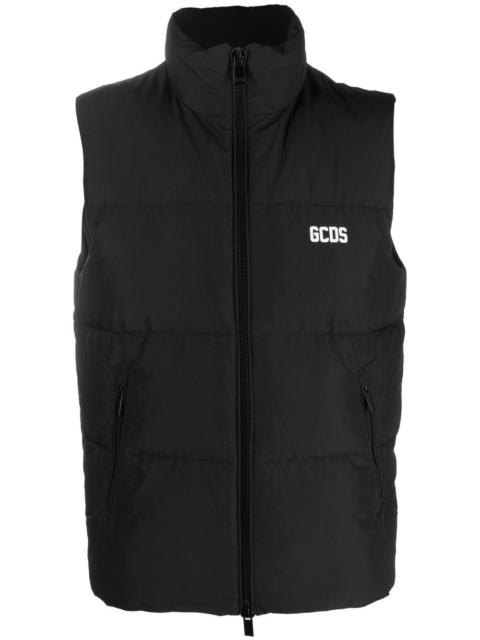 GCDS padded down gilet