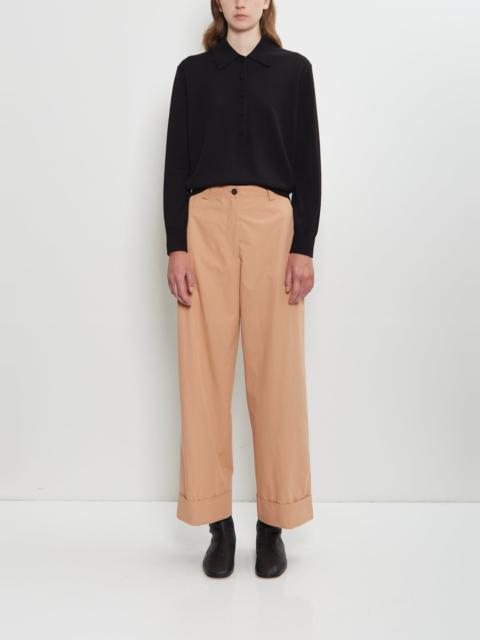 Dries Van Noten Pakora Bis Washed Cotton Pants — Peach