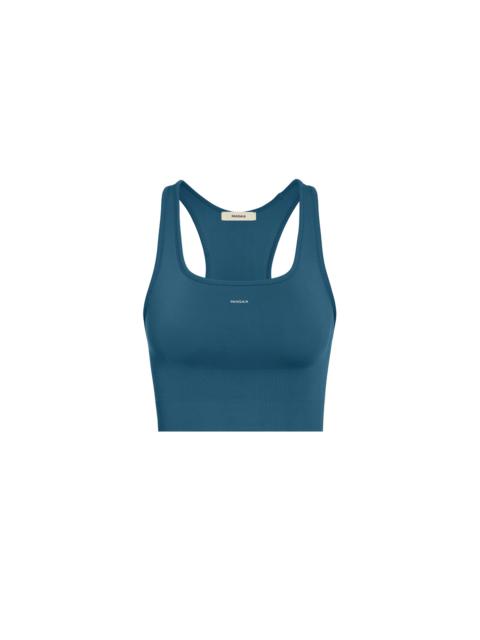 Women's Plant-Stretch Compressive Sports Bra - Storm Blue