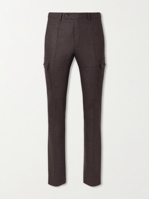 SLOWEAR Straight-Leg Brushed Wool-Blend Trousers