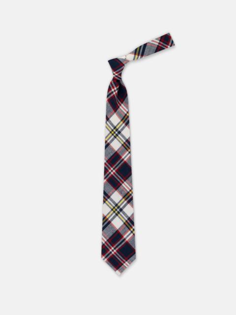 J. PRESS MADE-IN-USA BLUE, WHITE, & YELLOW MADRAS TIE