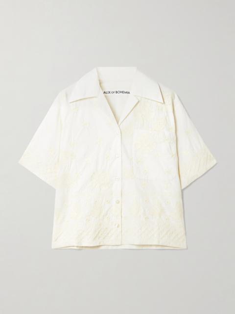 ALIX OF BOHEMIA Stevie Embroidered Cotton Shirt