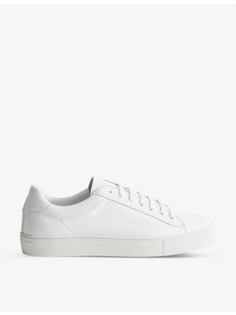 REISS Finley leather low-top trainers