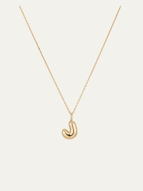 JENNY BIRD 14K Gold Bubble Letter Necklace - J