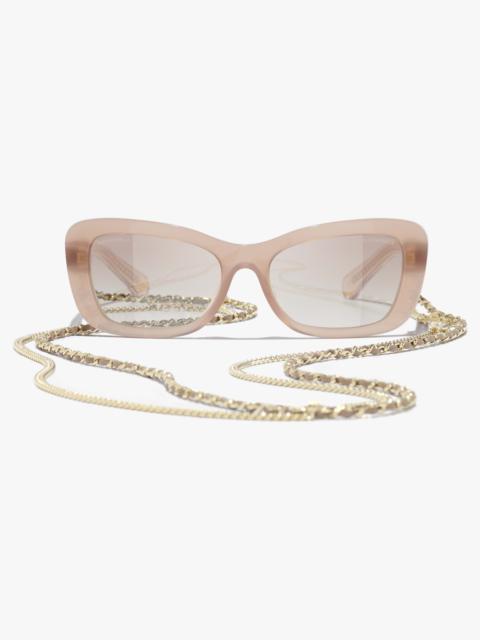 CHANEL Rectangle Sunglasses