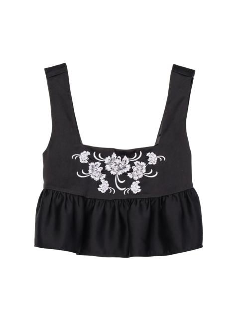 CIAO LUCIA! Katarina Satin Top black