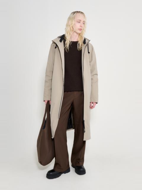 Stutterheim Stockholm Long Winter Coat Potato