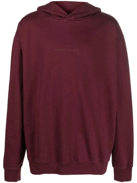 Maison Margiela embroidered-logo detail hoodie