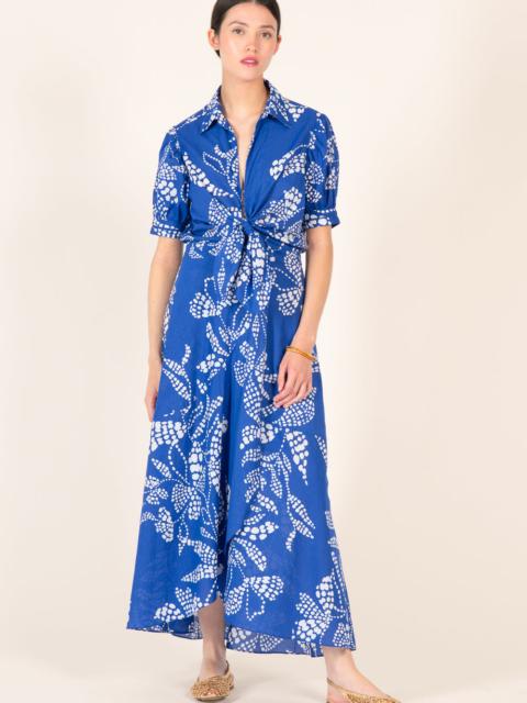 Poupette St Barth Long Dress Eren - Blue Austral