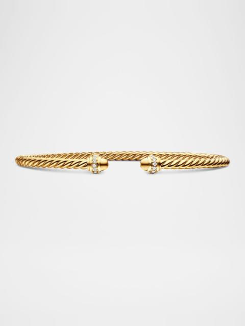 DAVID YURMAN Cablespira Bracelet with Gemstone in 18K Gold, 3mm