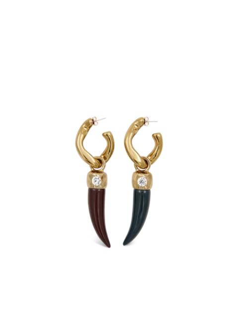 ESSENTIEL ANTWERP Kostume crystal-embellished drop earrings
