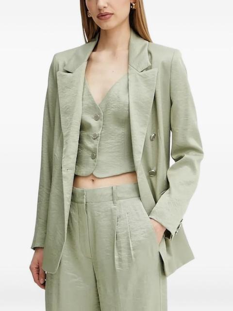 GUESS USA double-breasted satin blazer