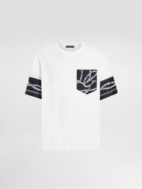 Dolce & Gabbana Cotton t-shirt with marina-print