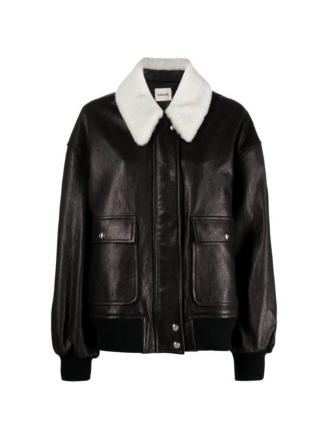 KHAITE The Shellar leather jacket