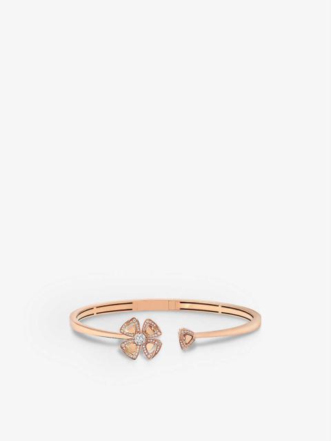Fiorever 18ct rose-gold and diamond bracelet