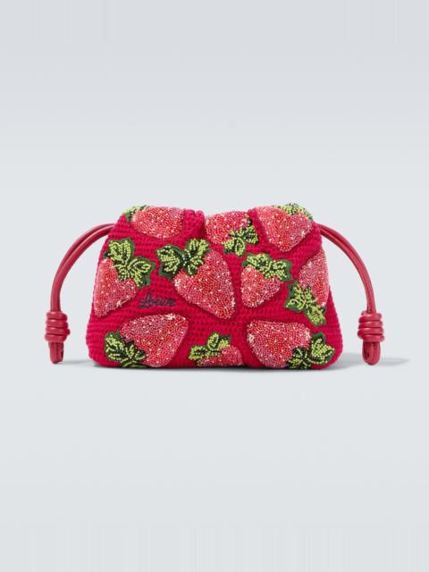 Loewe Paula's Ibiza Flamenco Mini beaded clutch