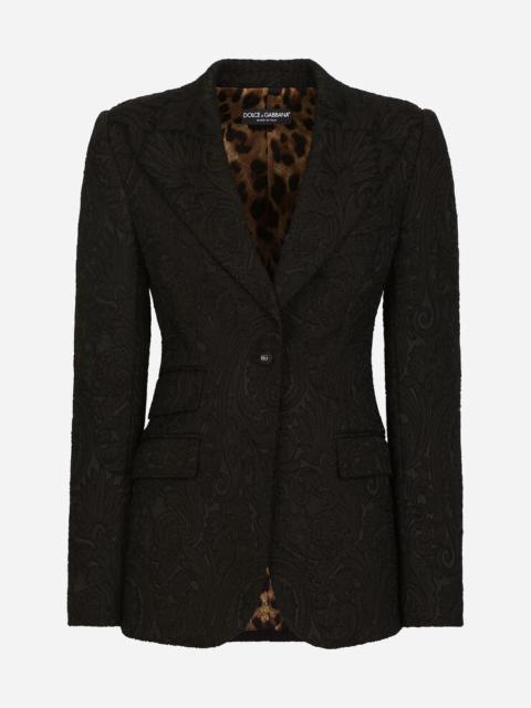 Ornamental jacquard Turlington blazer