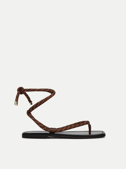 VERONICA BEARD CARMINA CORD WRAP SANDAL