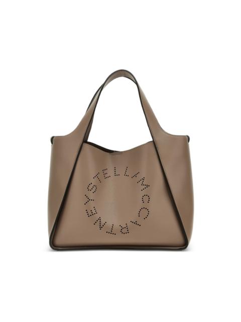 Stella McCartney openwork logo stella tote bag