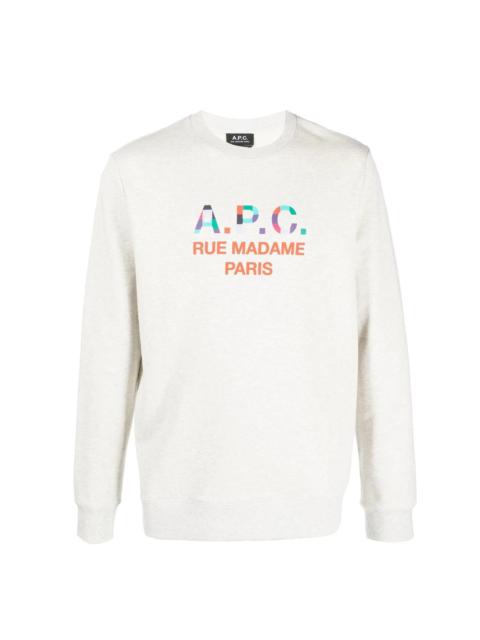 logo-print cotton sweatshirt