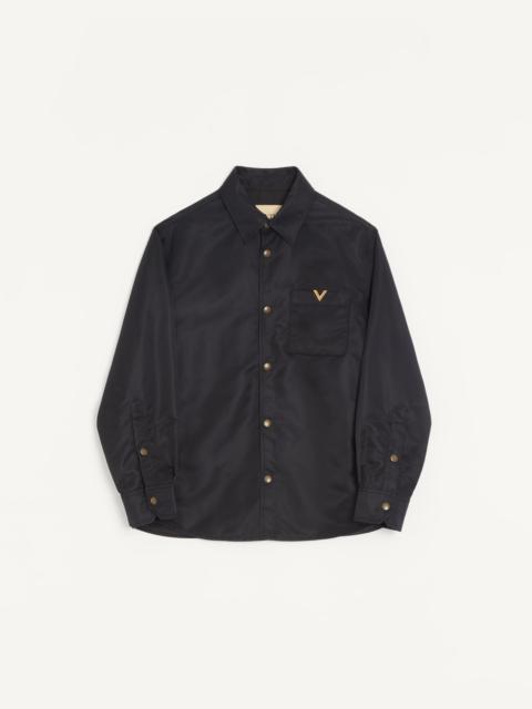 Valentino VALENTINO NYLON SHIRT JACKET WITH VGOLD
