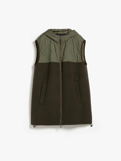 Max Mara NASTRO Gilet in technical fabric and wool