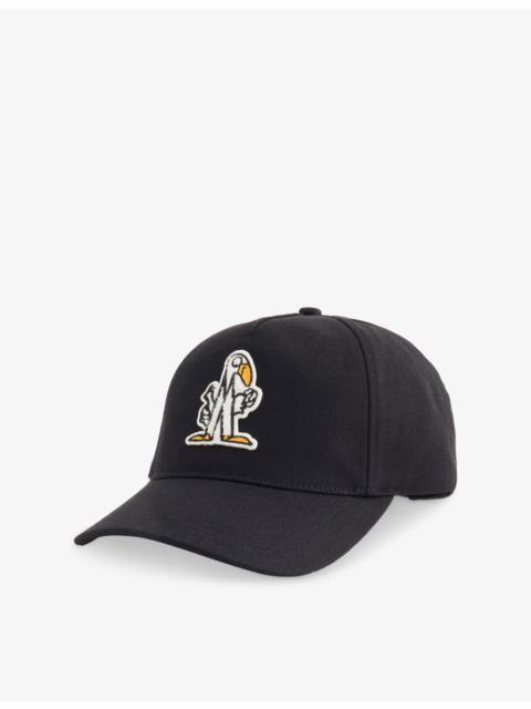 Moncler Brand-Embroidered Panelled Cotton Cap