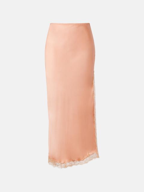 Poupette St Barth Bianca halterneck satin minidress