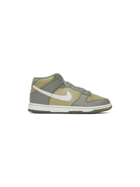 Gray Dunk Mid Sneakers