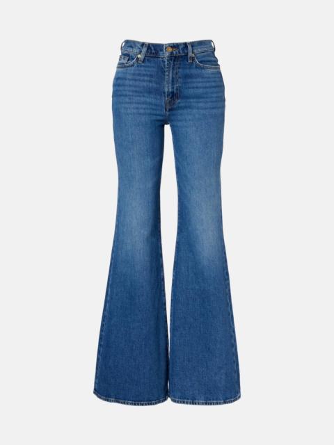 7 For All Mankind Retro Flare mid-rise flared jeans