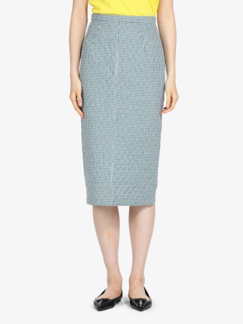 N°21 GINGHAM PRINT MIDI SKIRT