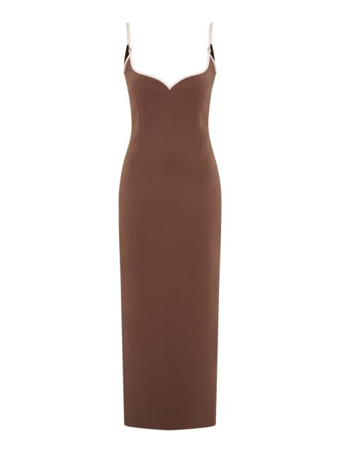 Paris Georgia Sweetheart Neck Dress brown
